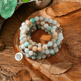 Bracelet Mala en Amazonite | Lithothérapie Stéphanie