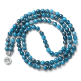 Bracelet Mala 108 Perles en Apatite | Lithothérapie Stéphanie