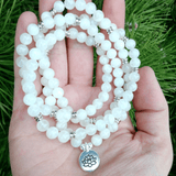 Bracelet Mala en Pierre de Lune | Lithothérapie Stéphanie