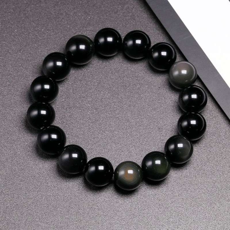 Bracelet en Obsidienne Oeil Céleste | Lithothérapie Stéphanie