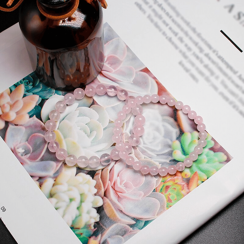 Bracelet Quartz Rose Clair | Lithothérapie Stéphanie