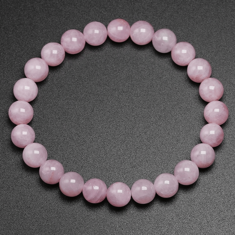 Bracelet en Quartz Rose 8MM | Lithothérapie Stéphanie