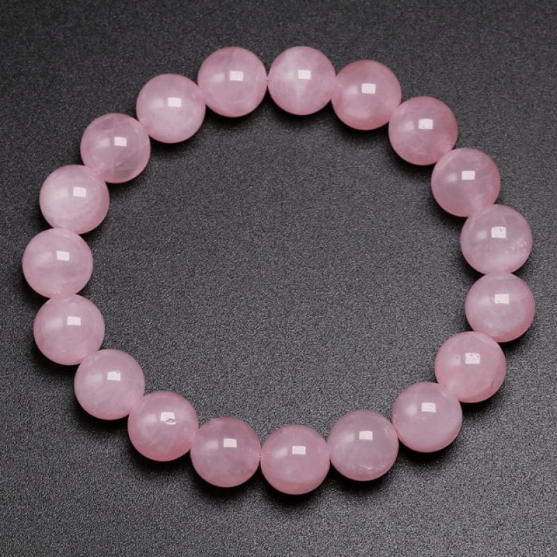 Bracelet en Quartz Rose 10MM | Lithothérapie Stéphanie