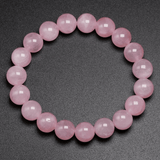 Bracelet en Quartz Rose 10MM | Lithothérapie Stéphanie