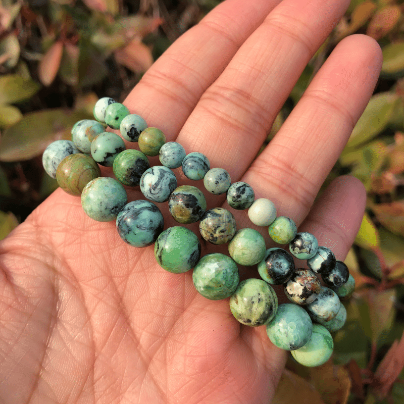 Bracelet Pierre Variscite | Lithothérapie Stéphanie