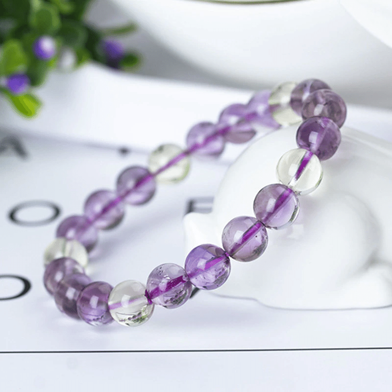 Bracelet Homme Amétrine | Lithothérapie Stéphanie