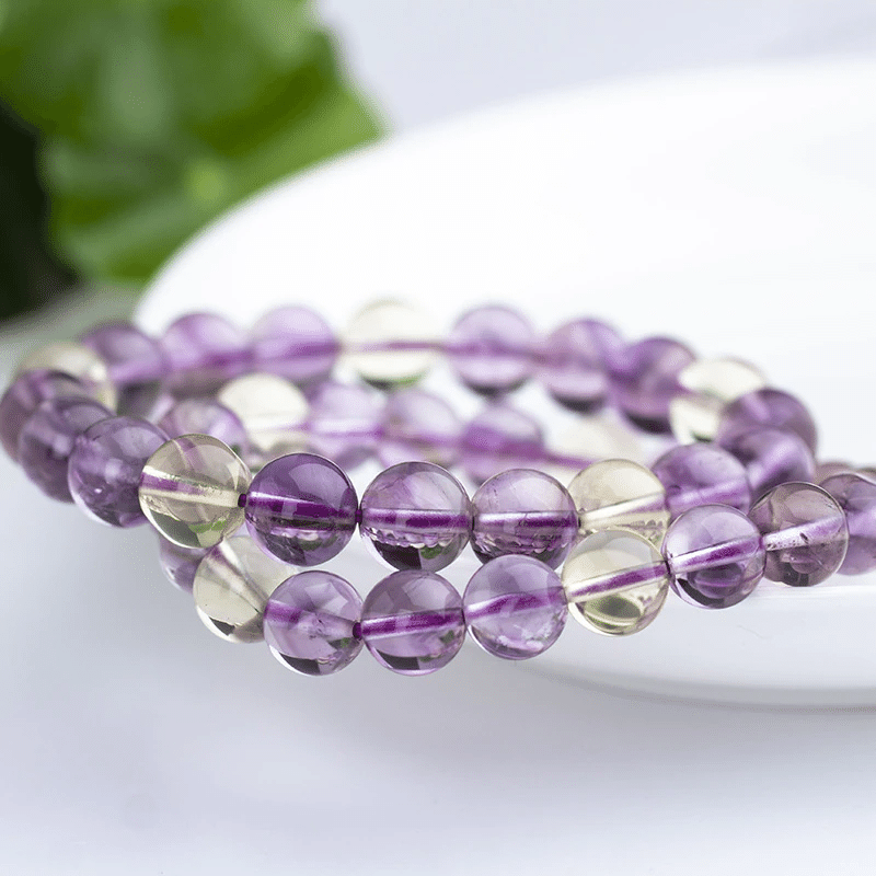 Bracelet avec Amétrine | Lithothérapie Stéphanie