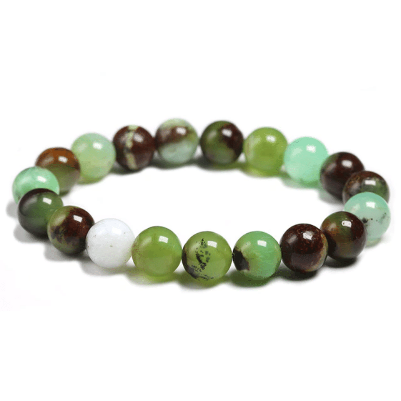 Bracelet en Chrysoprase 10MM | Lithothérapie Stéphanie