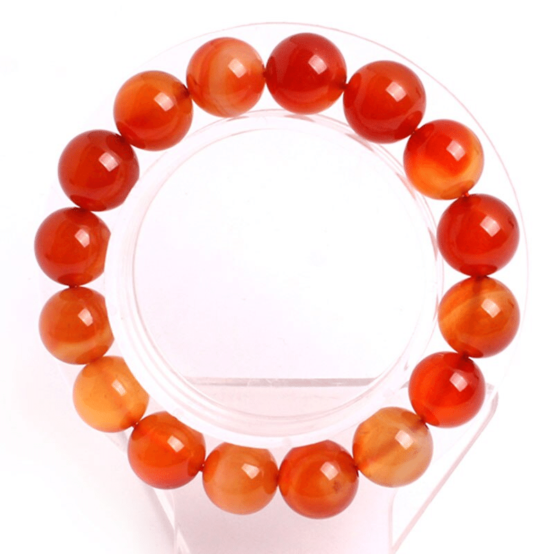 Bracelet en Cornaline Homme | Lithothérapie Stéphanie