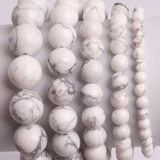 Bracelet en Howlite Blanche et Grise | Lithothérapie Stéphanie