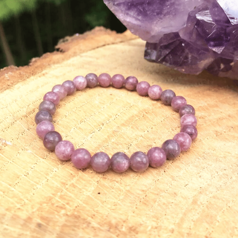 Bracelet Lépidolite Homme et Femme | Lithothérapie Stéphanie
