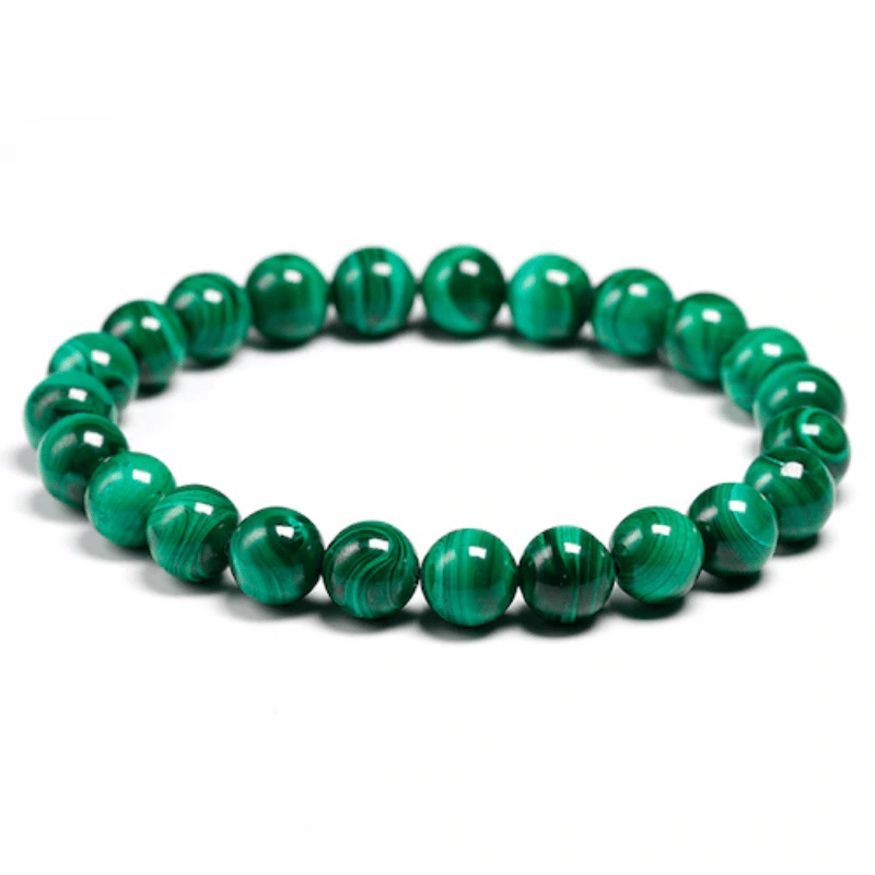 Bracelet en Malachite 8MM | Lithothérapie Stéphanie