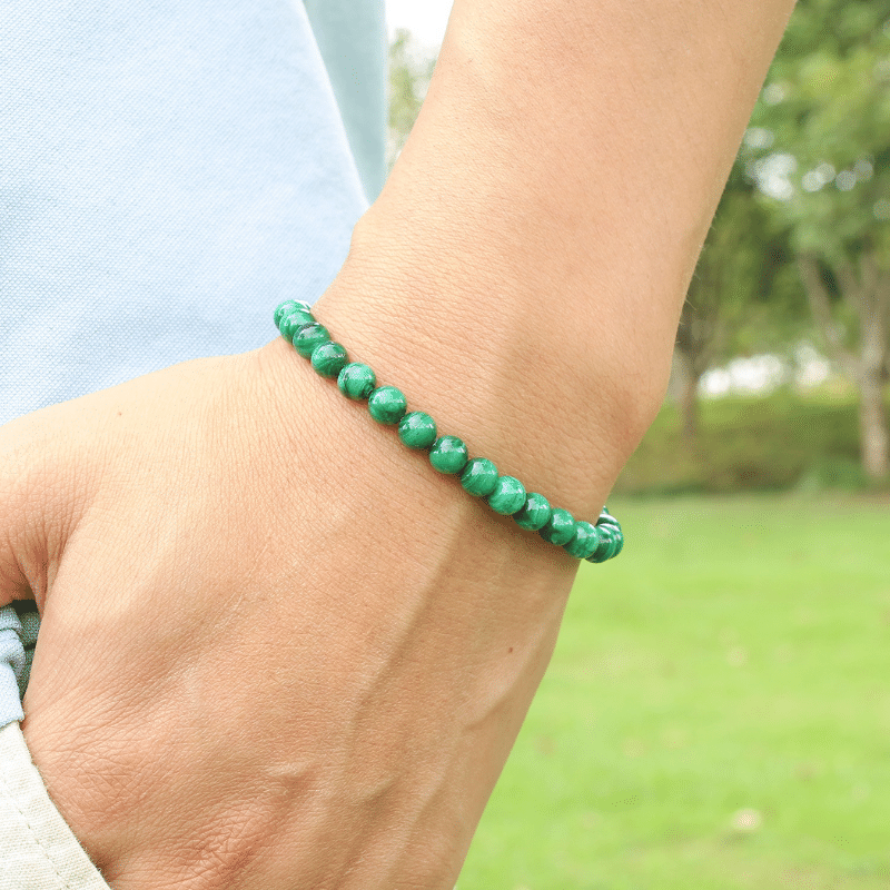 Bracelet Malachite Femme | Lithothérapie Stéphanie