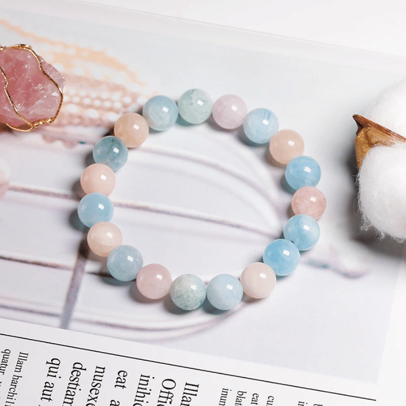 Bracelet Pierre Morganite | Lithothérapie Stéphanie