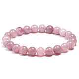 Bracelet en Quartz Rose Foncé 8MM | Lithothérapie Stéphanie