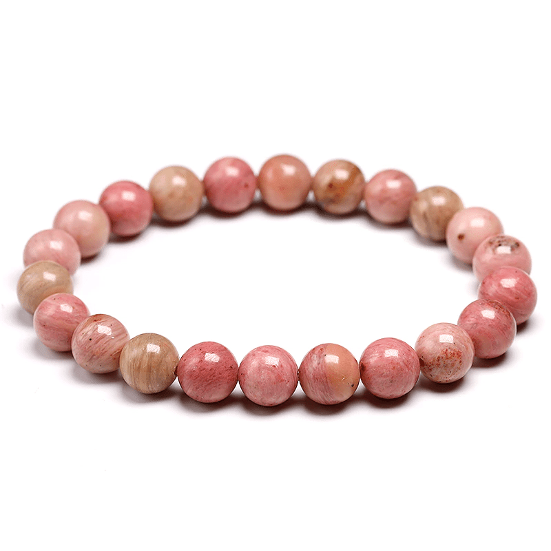 Bracelet en Rhodonite 8MM | Lithothérapie Stéphanie