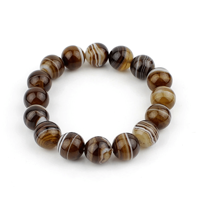 Bracelet Perles Sardonyx | Lithothérapie Stéphanie