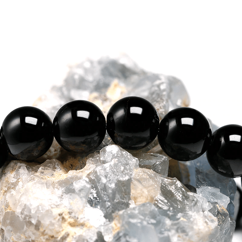 Bracelet Perles Tourmaline Noire | Lithothérapie Stéphanie