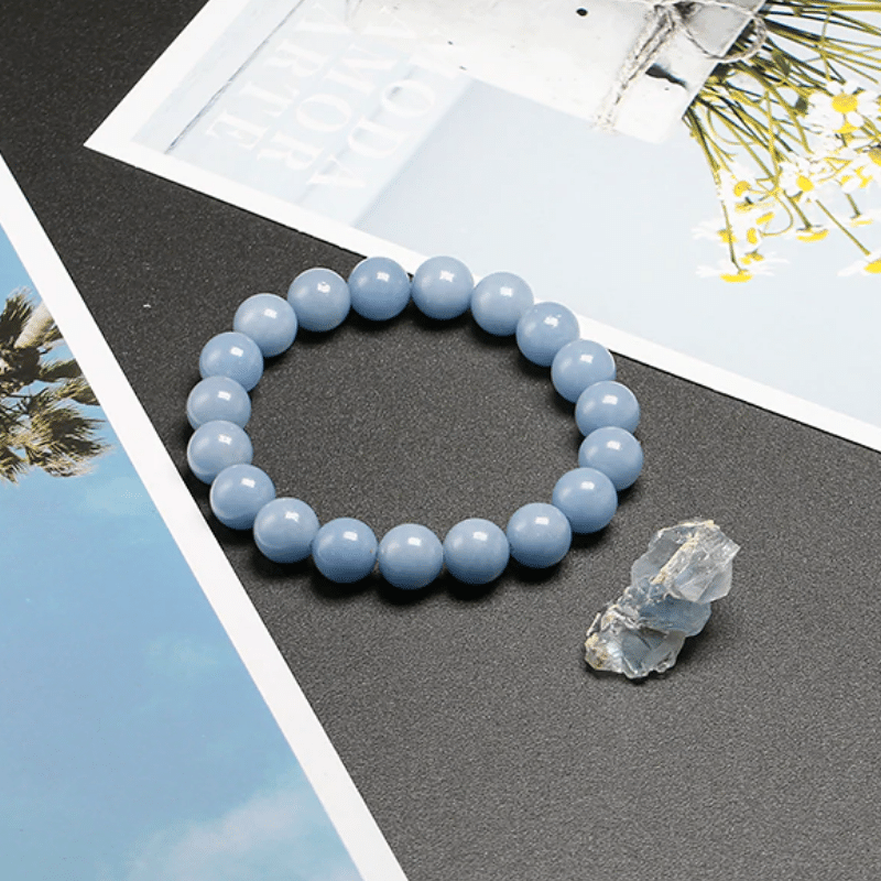 Bracelet en Angélite | Lithothérapie Stéphanie