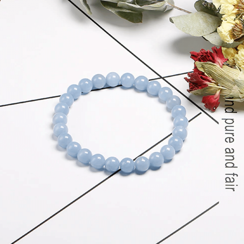 Bracelet Pierre Angelite | Lithothérapie Stéphanie
