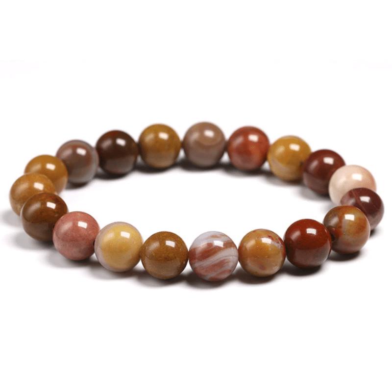 Bracelet Bois Silicifié | Lithothérapie Stéphanie