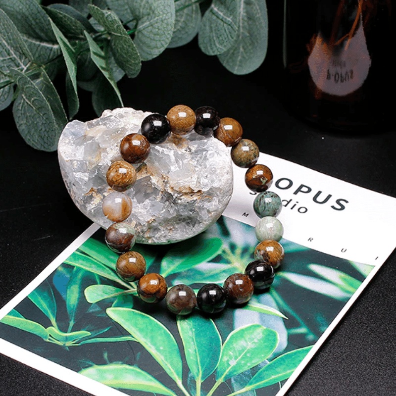 Bracelet en Jaspe Peau de Serpent | Lithothérapie Stéphanie