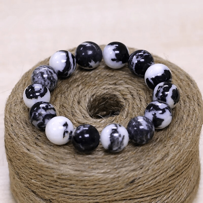 Bracelet en Jaspe Zèbre | Lithothérapie Stéphanie