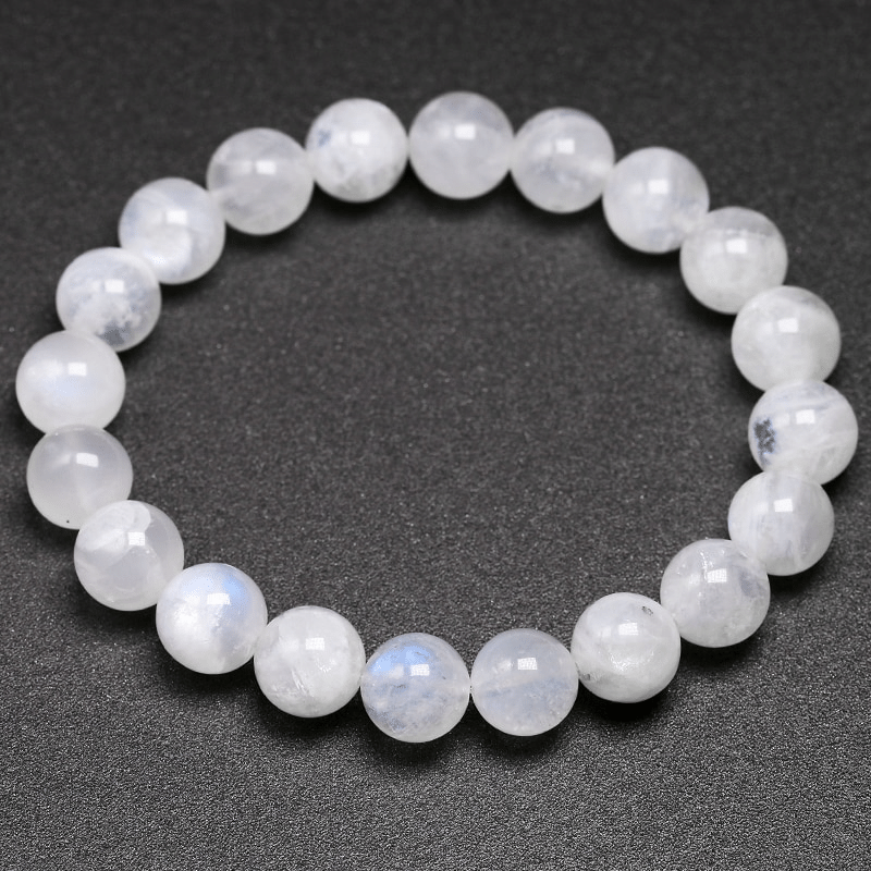 Bracelet en Labradorite Blanche 10MM | Lithothérapie Stéphanie