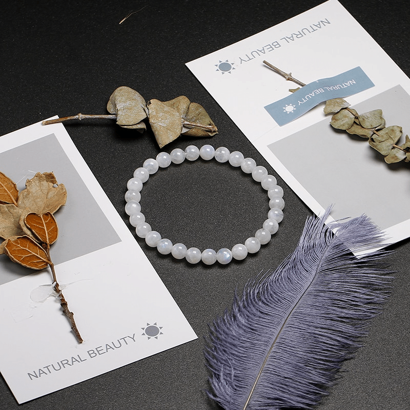 Bracelet en Labradorite Blanche | Lithothérapie Stéphanie