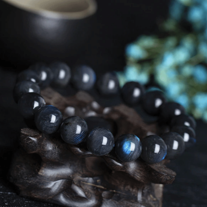 Bracelet Pierre Labradorite Noire | Lithothérapie Stéphanie