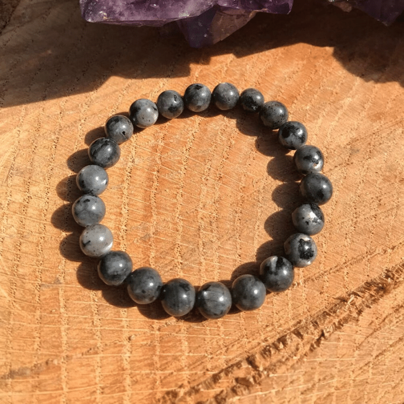 Bracelet en Larvikite (Labradorite de Norvège)