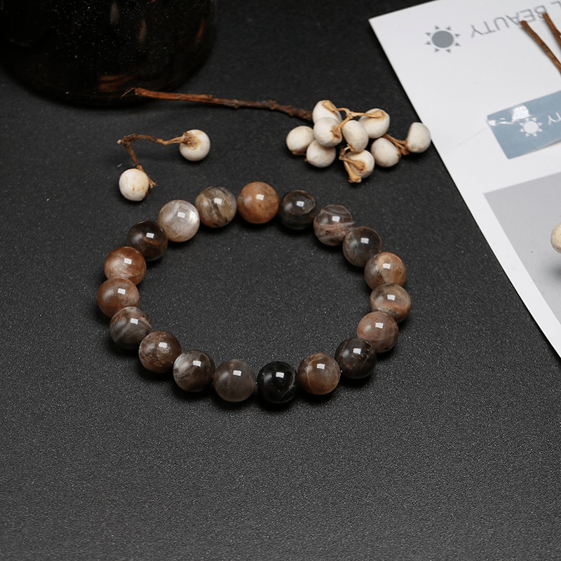 Bracelet en Pierre de Soleil Noire | Lithothérapie Stéphanie