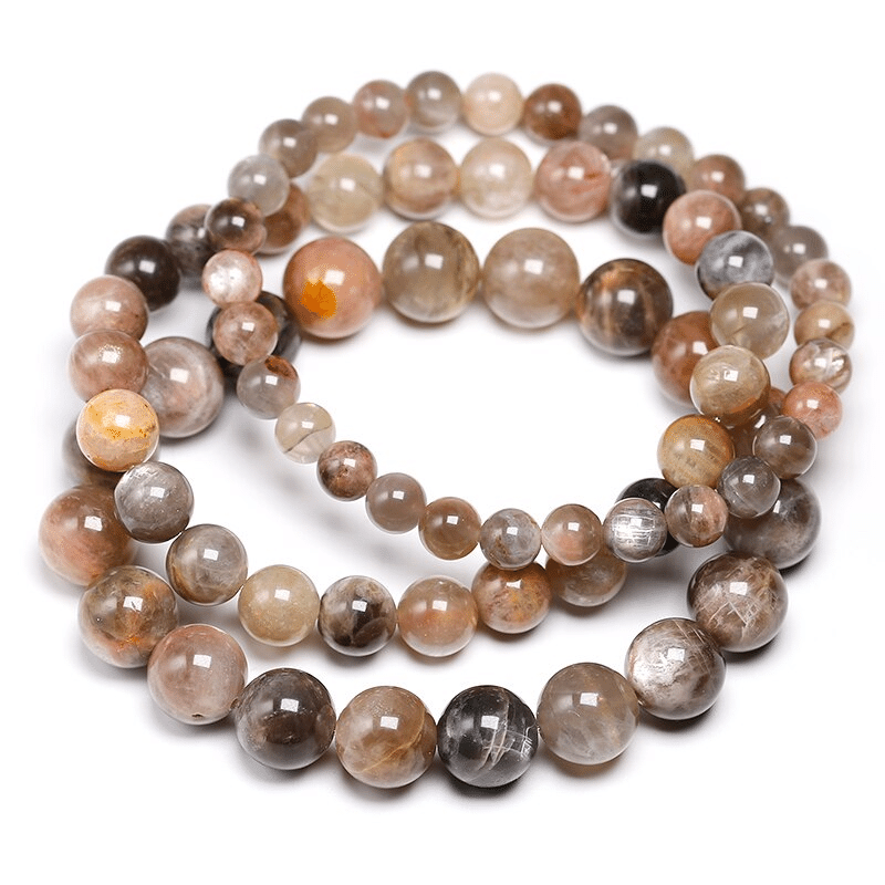 Bracelet de Pierre de Soleil Noire | Lithothérapie Stéphanie