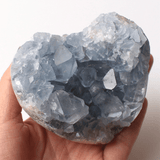 Coeur en Célestite Brute | Lithothérapie Stéphanie