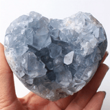 Coeur en Célestine Brute | Lithothérapie Stéphanie