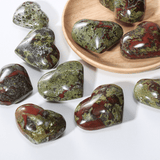 Coeur en Jaspe Sanguin | Lithothérapie Stéphanie