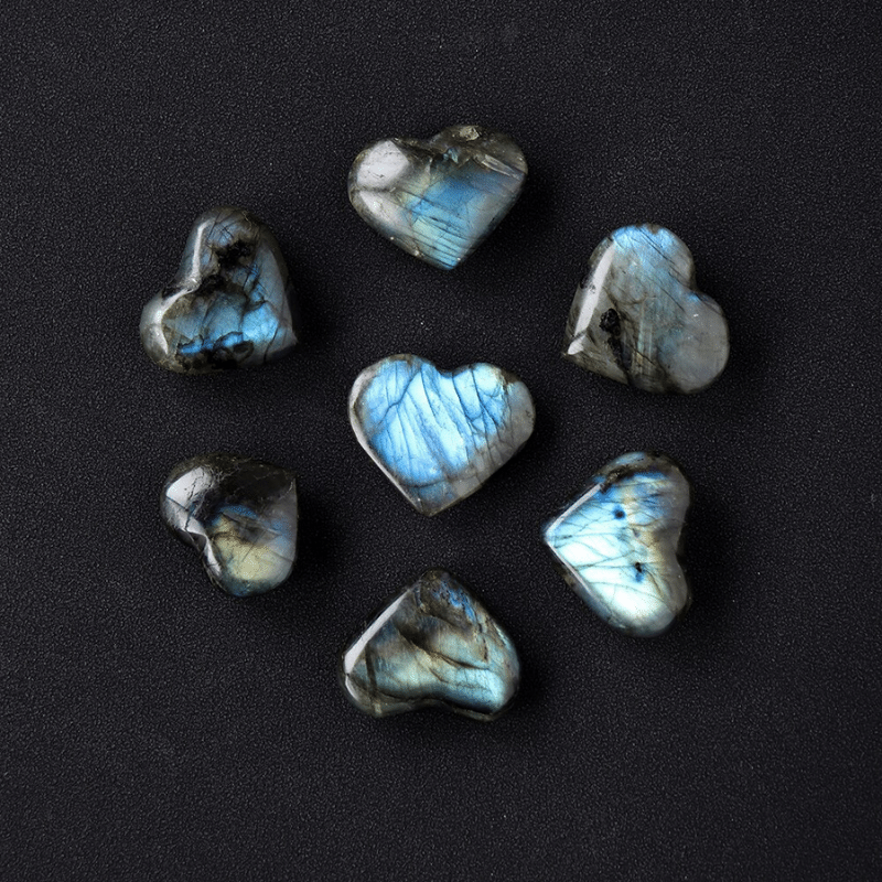 Petit Coeur en Labradorite | Lithothérapie Stéphanie