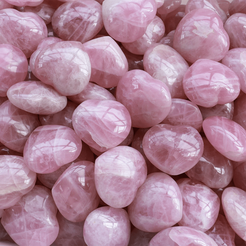 Petit Coeur en Quartz Rose | Lithothérapie Stéphanie