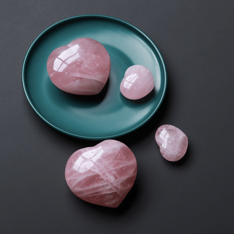 Coeur en Pierre Quartz Rose | Lithothérapie Stéphanie