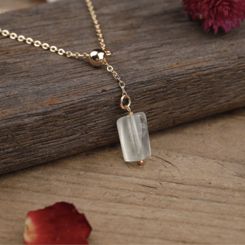 Collier Chaîne en Pierre Préhnite | Lithothérapie Stéphanie