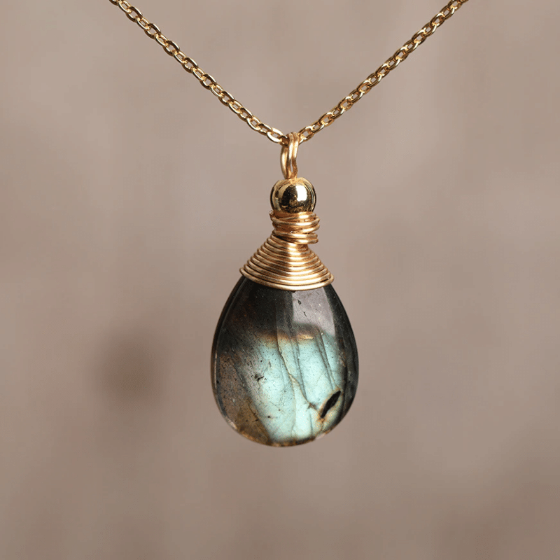 Collier en Pierre Labradorite | Lithothérapie Stéphanie