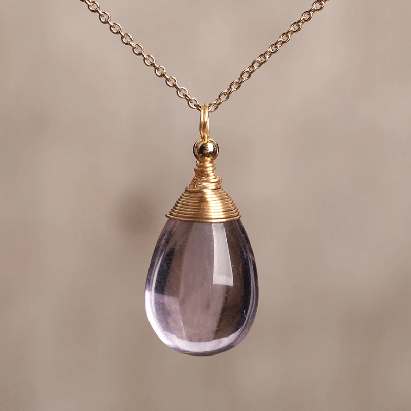 Collier en Pierre Améthyste | Lithothérapie Stéphanie