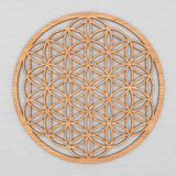 Fleur de Vie en Bois 30cm | Lithothérapie Stéphanie
