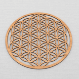 Fleur de Vie en Bois pour Décoration Murale | Lithothérapie Stéphanie