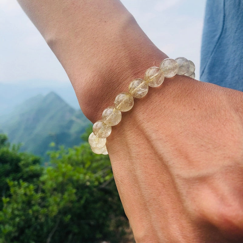 Bracelet de Quartz Rutile | Lithothérapie Stéphanie