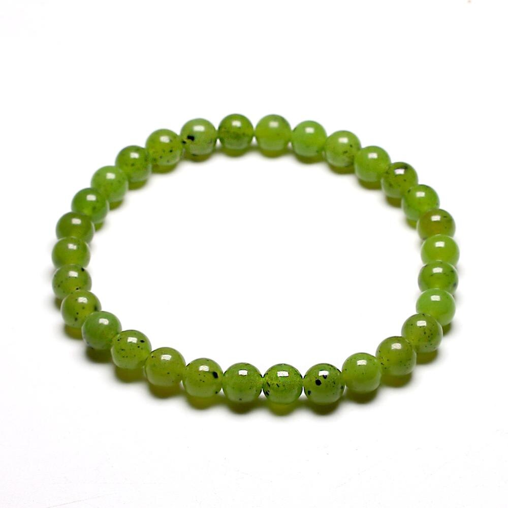 Bracelet en Jade Néphrite 6MM | Lithothérapie Stéphanie