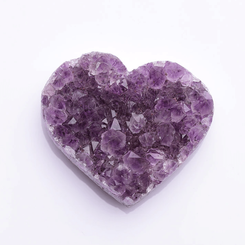 Mini Coeur Améthyste Brute | Lithothérapie Stéphanie