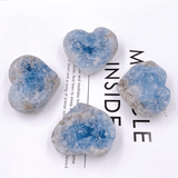 Mini Coeur en Célestite Brute | Lithothérapie Stéphanie