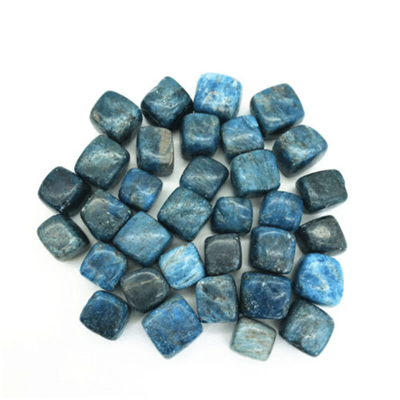 Pierre Roulée | Apatite Bleue | 100g | Lithothérapie Stéphanie
