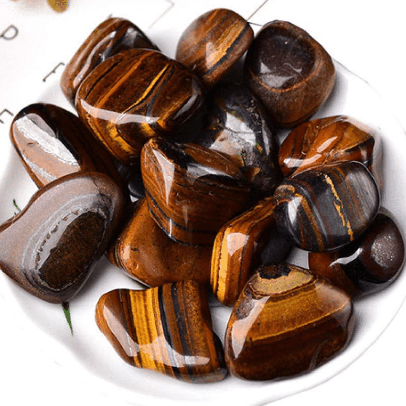 Pierre Roulée | Oeil de Tigre | 100G | Lithothérapie Stéphanie